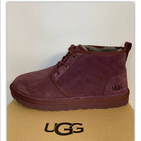 Brand New Ugg Neumel Cordovan Chukka Leather/Suede Boots